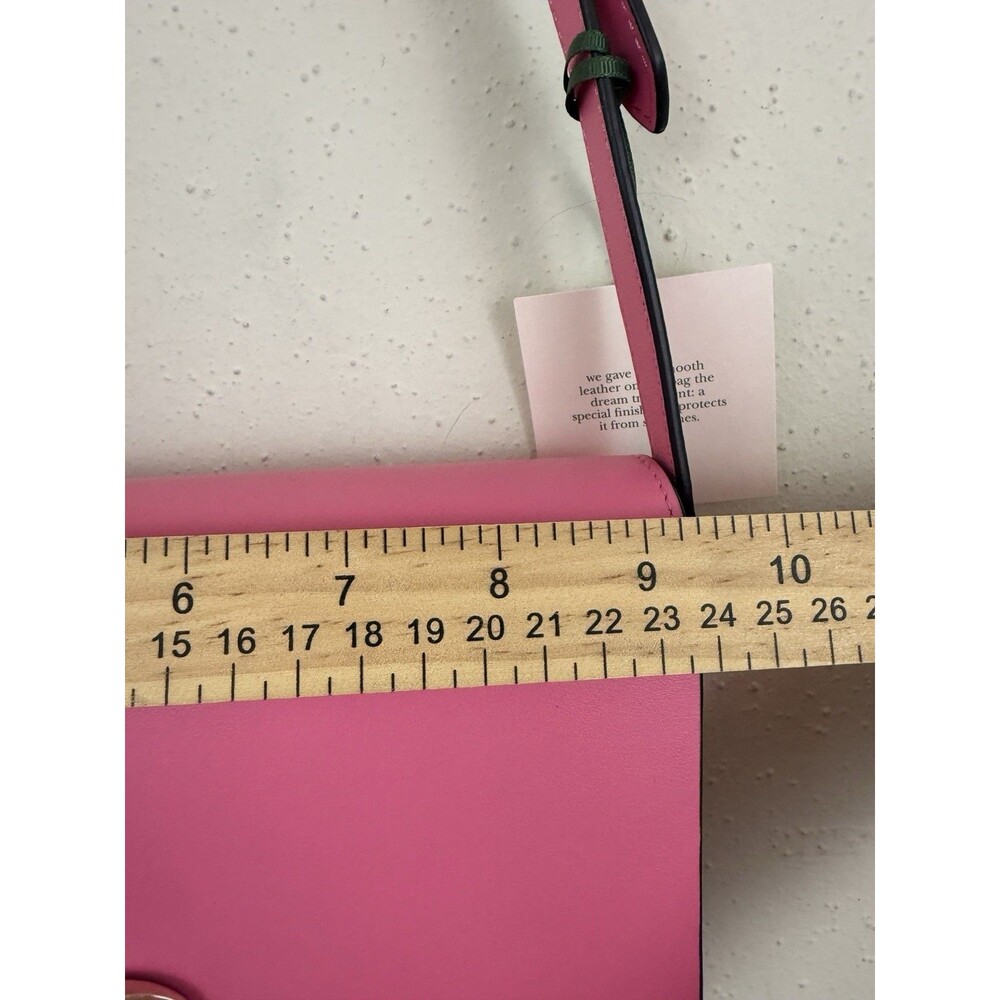 Kate Spade New York Nicola Twistlock Medium Heart Shoulder Bag Leather Crossbody - Picture 6 of 15